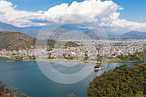View of the city Pokhara