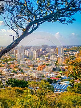 View on the city of port louis mauritius