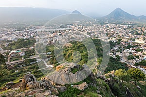 View of the city of Pushkar