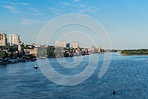 View of city of Rostov-on-Don and the Don River