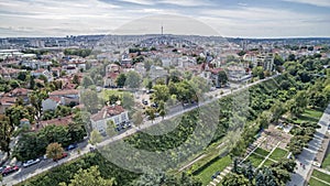View of the City of Ruse from Above