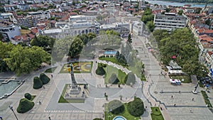 View of the city of Ruse Downtown from Above photo