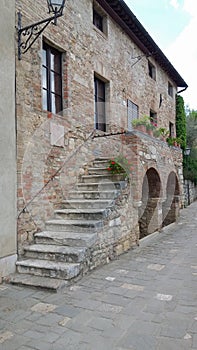 View of the city of San Quirico D Orcia