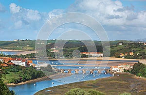 View of the city of San Vicente de la Barquera