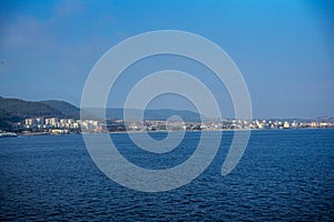 view of the city from the sea