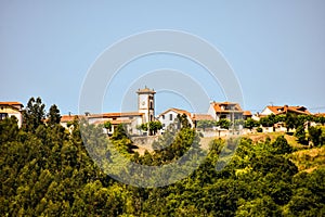 view of the city of segovia spain, photo as a background , in principado de asturias, spain europe photo