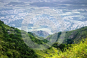 View of the city of \