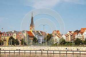 View of the city of Szczecin and the Oder River