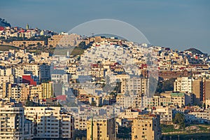 View of the city of Tetouan in Morocco, North Africa