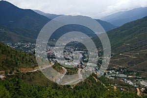 View of the city, Thimphu, Bhutan