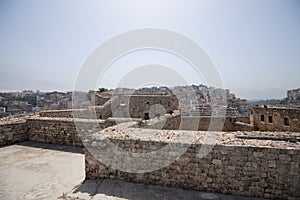 View of the city of Tripoli from the Citadel of Raymond de Saint-Gilles, a crusader fortress. Tripoli, Lebanon
