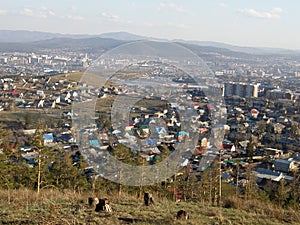 View of the city of Ulan-Ude. photo