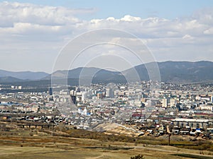 View of the city of Ulan-Ude. The Republic of Buryatia. Siberia. photo