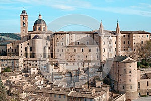 View of the city  of Urbino, Marche, Italy