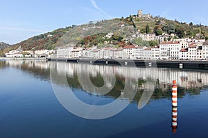 View of the city of Vienne in France