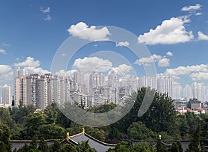 View of the city of Xian (Sian, Xi'an), Shaanxi province, China