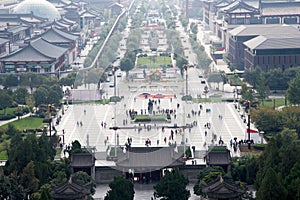 View of the city of Xian (Sian, Xi'an), Shaanxi province, China