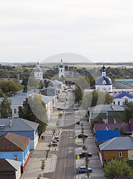 View of the city of Zaraysk from the water tower