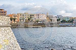 Thaon de Revel Promenade of Civitavecchia in Italy photo