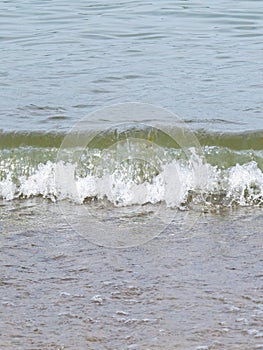 View at Clean Tranquil Water Surface Reflection with Small Waves