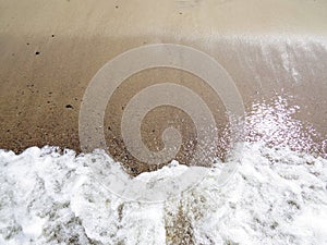 View at Clean Tranquil Water Surface Reflection with Small Waves