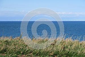 View from a cliff of the German island Heligoland