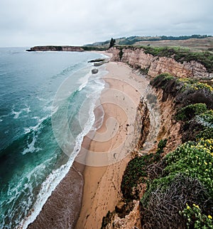 The view from the cliffs above Four Mile Beach