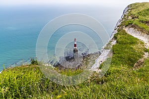 A view from the cliffs at Beachy Head, Sussex, UK