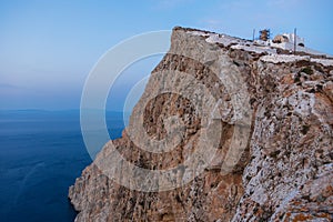 View of the cliffs of the island Folegandros, Greece