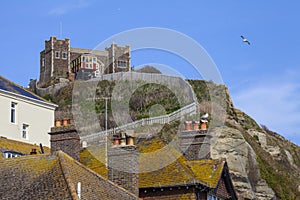 View of the Clifftop and East Hill Railway in Hastings photo