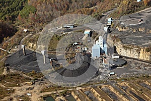 View of a coal mine, Appalachia