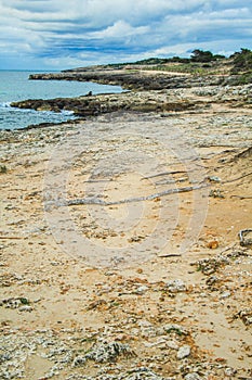 View of coast at Cap Punta De N`Amer in Cala Millor, Mallorca, Spain