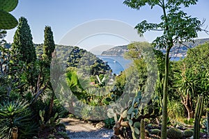 View of the coast of the French Riviera near Nice