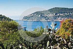 View of the coast of the French Riviera near Nice