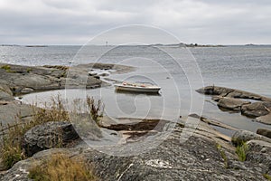 View of the coast and Gulf of Finland, Vedagrundet, Hanko, Finland