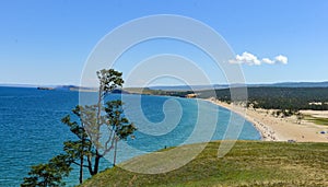View of the coast of Lake Baikal