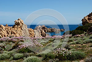 View of the coast between Li Cossi and Cala Tinnari