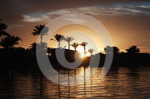 View of coast line in Hurghada, Egypt, Red Sea