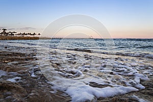 View of the coast of the Red Sea