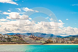 View of the coast of San Sebastian