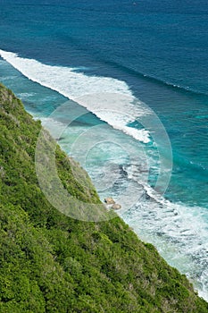 View of the coastline Bali, Indonesia photo