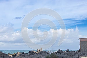 view of the coastline at Cefalu