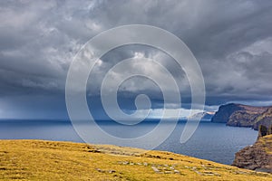 View of the coastline, Faroe Islands