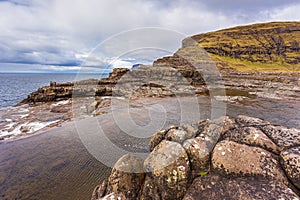 View of the coastline, Faroe Islands