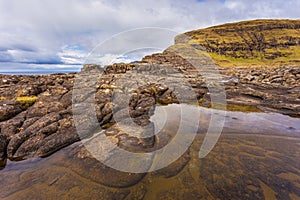 View of the coastline, Faroe Islands