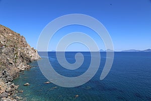 View of the coastline in the province of Gioiosa Marea photo