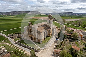 View of Colegiata de Nuestra Senora del Manzano Castrojeriz - Spain photo