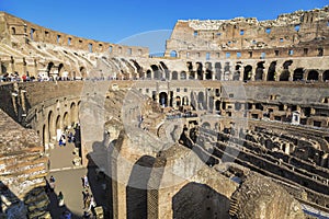 View of the Coliseum inside, Rome