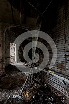 Collapsing Hallway - Abandoned Hospital - Brownsville, Pennsylvania