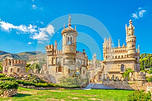 View at the Colomares castle in Benalmadena, dedicated of Christopher Columbus - Spain photo